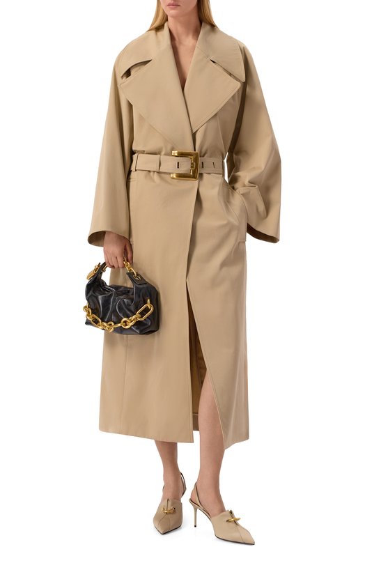 Текстильные туфли Balmain GN1UK190/TREN Бежевый  GN1UK190/TREN Фото 3