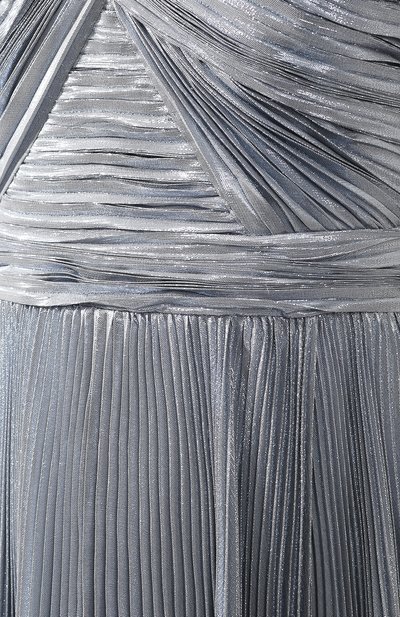 Платье-макси ZUHAIR MURAD серебряного цвета по цене 499500 руб., арт. DRR20025/CHLU002, фото 5 Платье-макси ZUHAIR MURAD, арт. DRR20025/CHLU002, фото 5