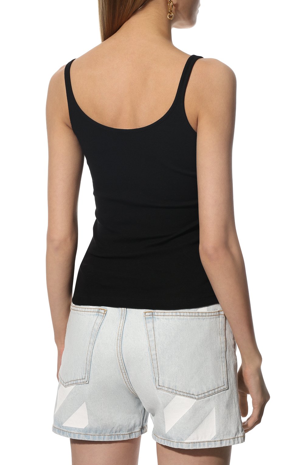 Хлопковая майка OFF-WHITE, арт. 0WAD072C99JER001, фото 4