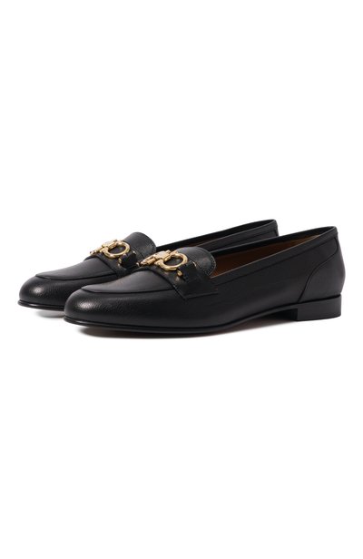 Женские кожаные лоферы gancini FERRAGAMO, арт. 01L663/793525