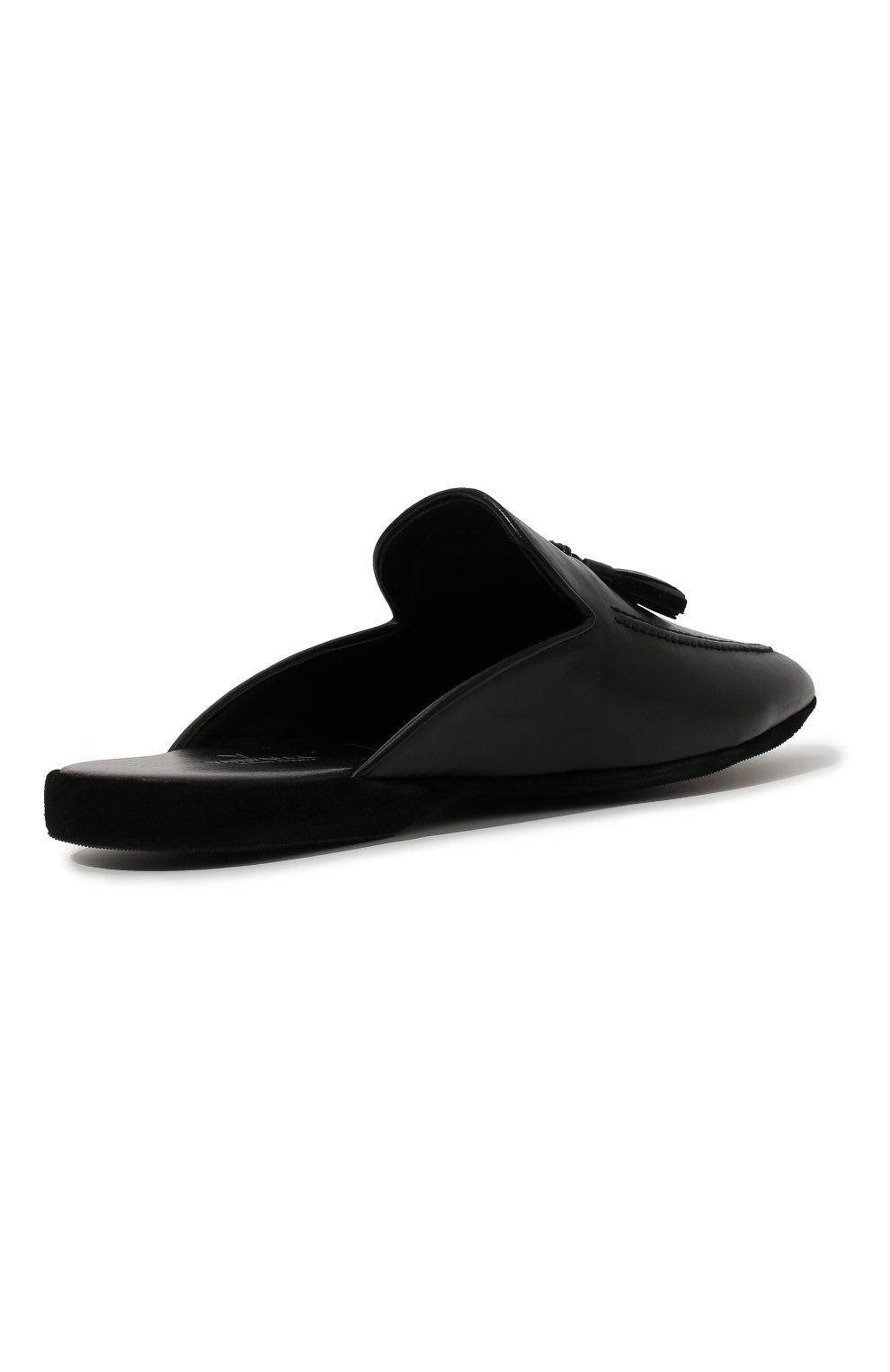 Кожаные домашние туфли FARFALLA черного цвета по цене 29950 руб., арт. G14ANTGI, фото 5 Кожаные домашние туфли FARFALLA, арт. G14ANTGI, фото 5