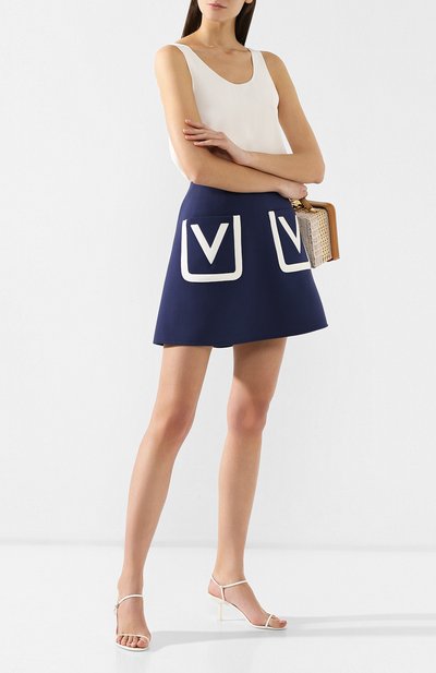 Шерстяная юбка VALENTINO, арт. RB3RA4E54EJ, фото 2