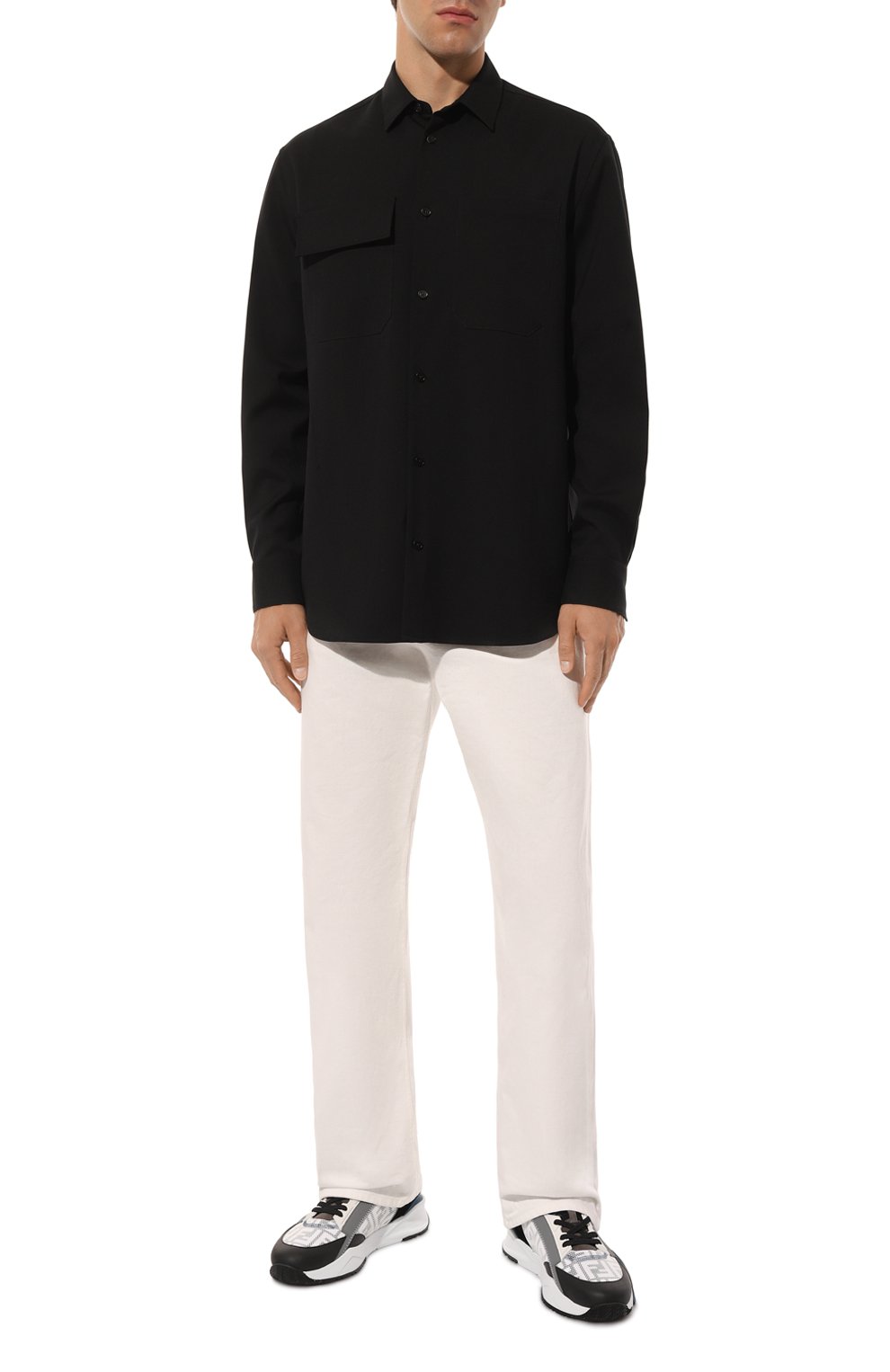 Комбинированные кроссовки flow FENDI, арт. 7E1392 AQ6D, фото 2