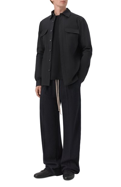 Хлопковая футболка RICK OWENS черного цвета по цене 37850 руб., арт. RU02F4232/JA, фото 2 Хлопковая футболка RICK OWENS, арт. RU02F4232/JA, фото 2