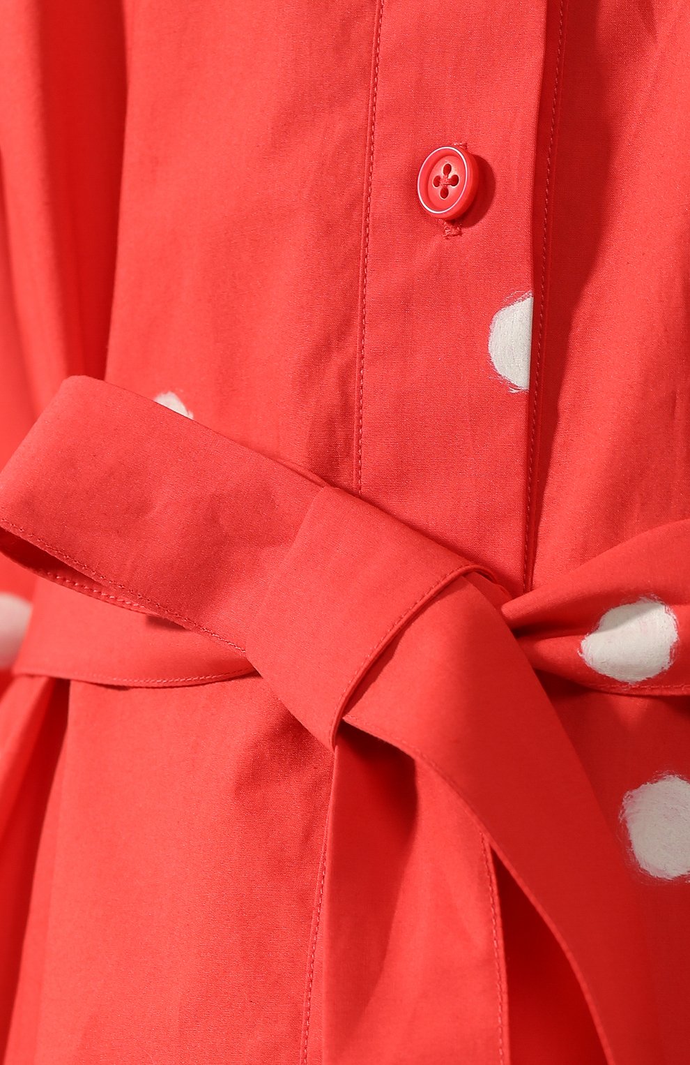 Хлопковое платье-рубашка с поясом в горох NINA DONIS, арт. 38ND35, фото 5