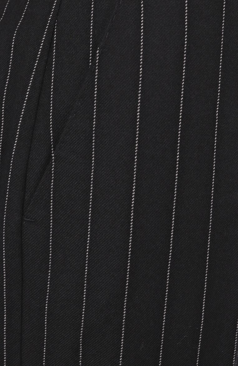 Женские шерстяные брюки DOLCE & GABBANA черного цвета, арт. FTDBVT/FR22M | Фото 6 (Материал внешний: Шерсть; Кросс-КТ: костюм; Женское Кросс-КТ: Брюки-одежда; Силуэт Ж (брюки и джинсы): Широкие; Случай: Формальный; Стили: Классический; Длина (брюки, джинсы): Стандартные; Размерность: Идёт в размер; Автоматизация ТО: Проставлено; Автоматизация состава: Проставлено)