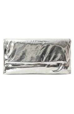 Женский клатч DRIES VAN NOTEN серебряного цвета, арт. 232-011515-201 | Фото 1 (Размер: medium; Материал: Натуральная кожа; Женское Кросс-КТ: Клатч-клатчи)
