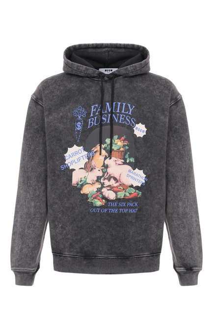 Мужской хлопковое худи MSGM, арт. 3940MM93SE/257584