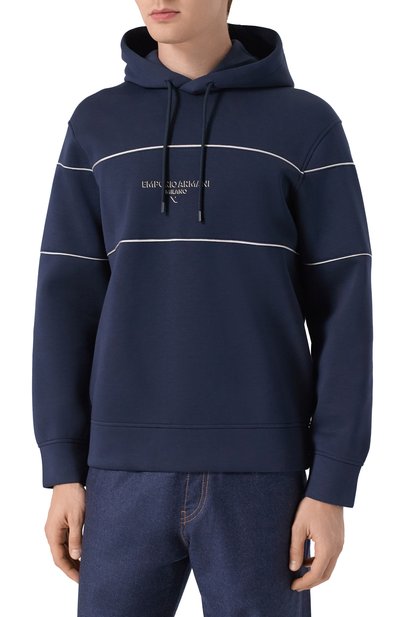 Худи EMPORIO ARMANI темно-синего цвета по цене 38600 руб., арт. EM002885/AF17545, фото 3 Худи EMPORIO ARMANI, арт. EM002885/AF17545, фото 3