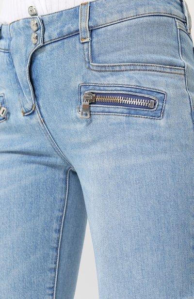 Джинсы-скинни с потертостями BALMAIN голубого цвета по цене 118500 руб., арт. 145487/D002, фото 5 Джинсы-скинни с потертостями BALMAIN, арт. 145487/D002, фото 5