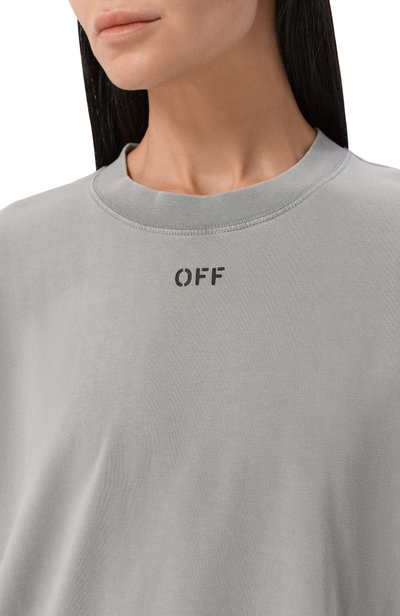 Хлопкова я футболка OFF-WHITE, арт. 2FA00646T, фото 5