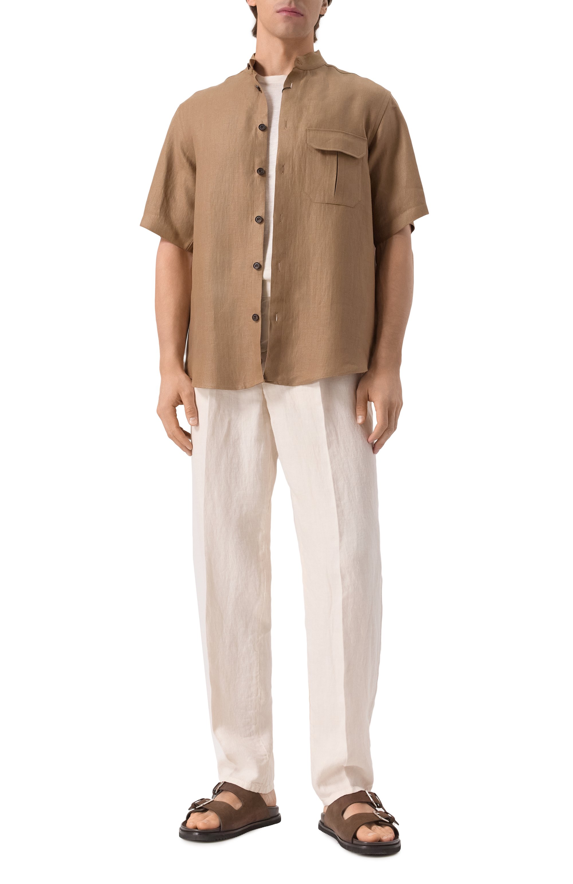 Льняная рубашка CORNELIANI, арт. 25I207-2514108, фото 2