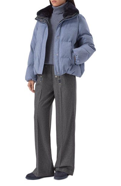 Кашемировый пуховик KITON, арт. D58648K0576E01, фото 2