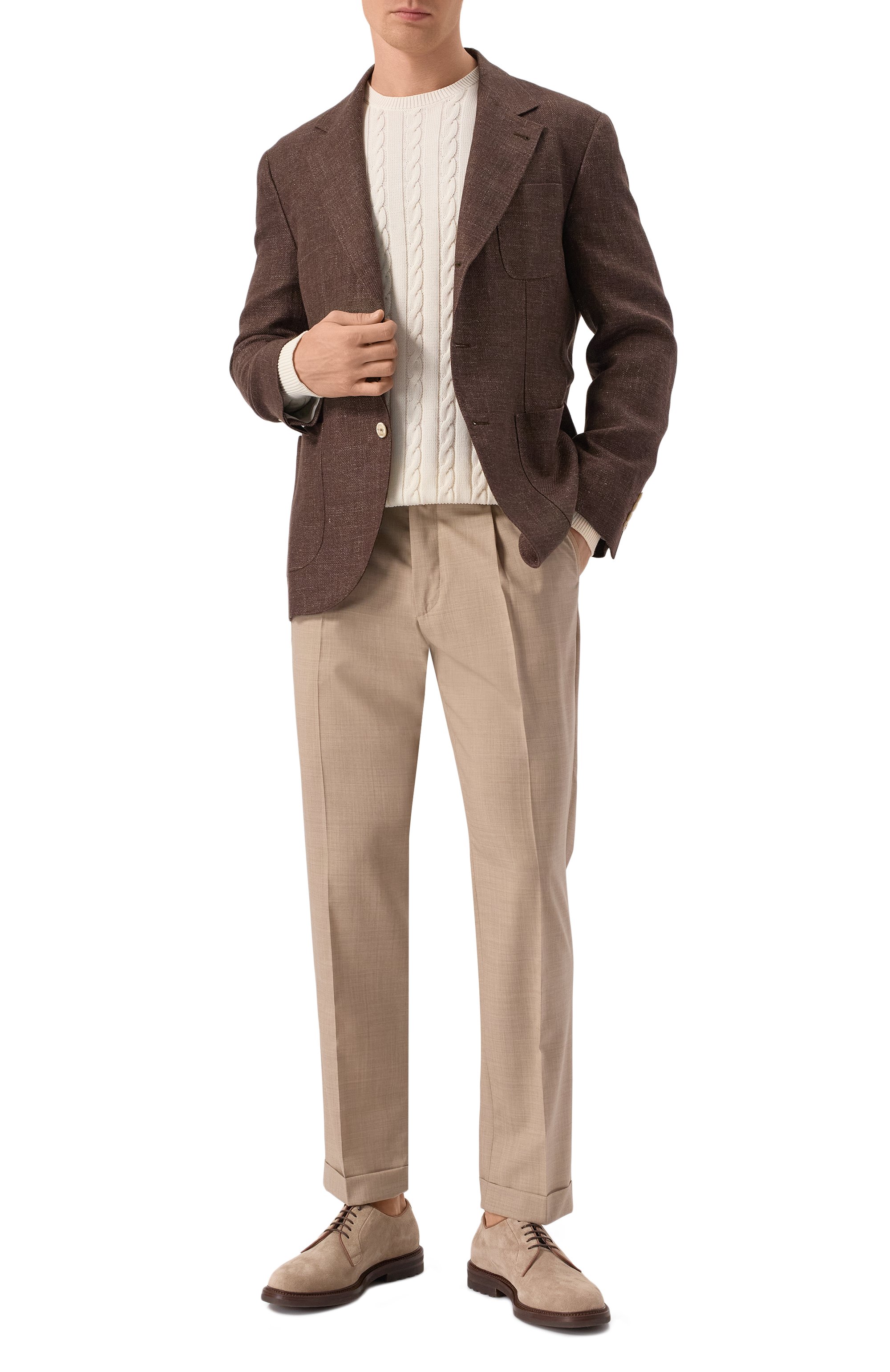 Пиджак изо льна и шерсти BRUNELLO CUCINELLI, арт. MW4827BND, фото 2