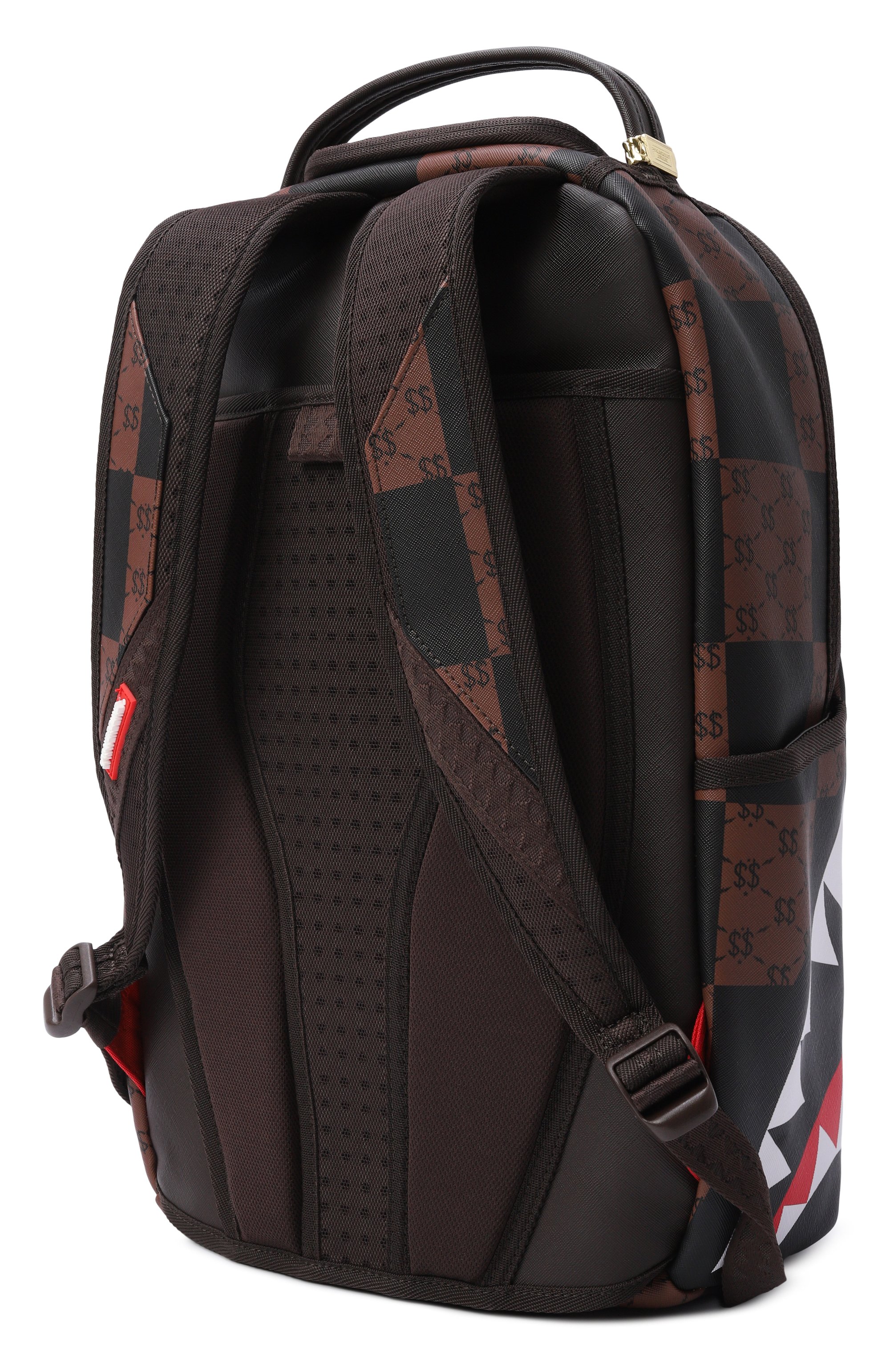 Рюкзак enlarged check paris SPRAYGROUND темно-коричневого цвета по цене 18650 руб., арт. 910B6263NSZ/ENLARGED CHECK PARIS DLXSV BACKPACK, фото 2 Рюкзак enlarged check paris SPRAYGROUND, арт. 910B6263NSZ/ENLARGED CHECK PARIS DLXSV BACKPACK, фото 2