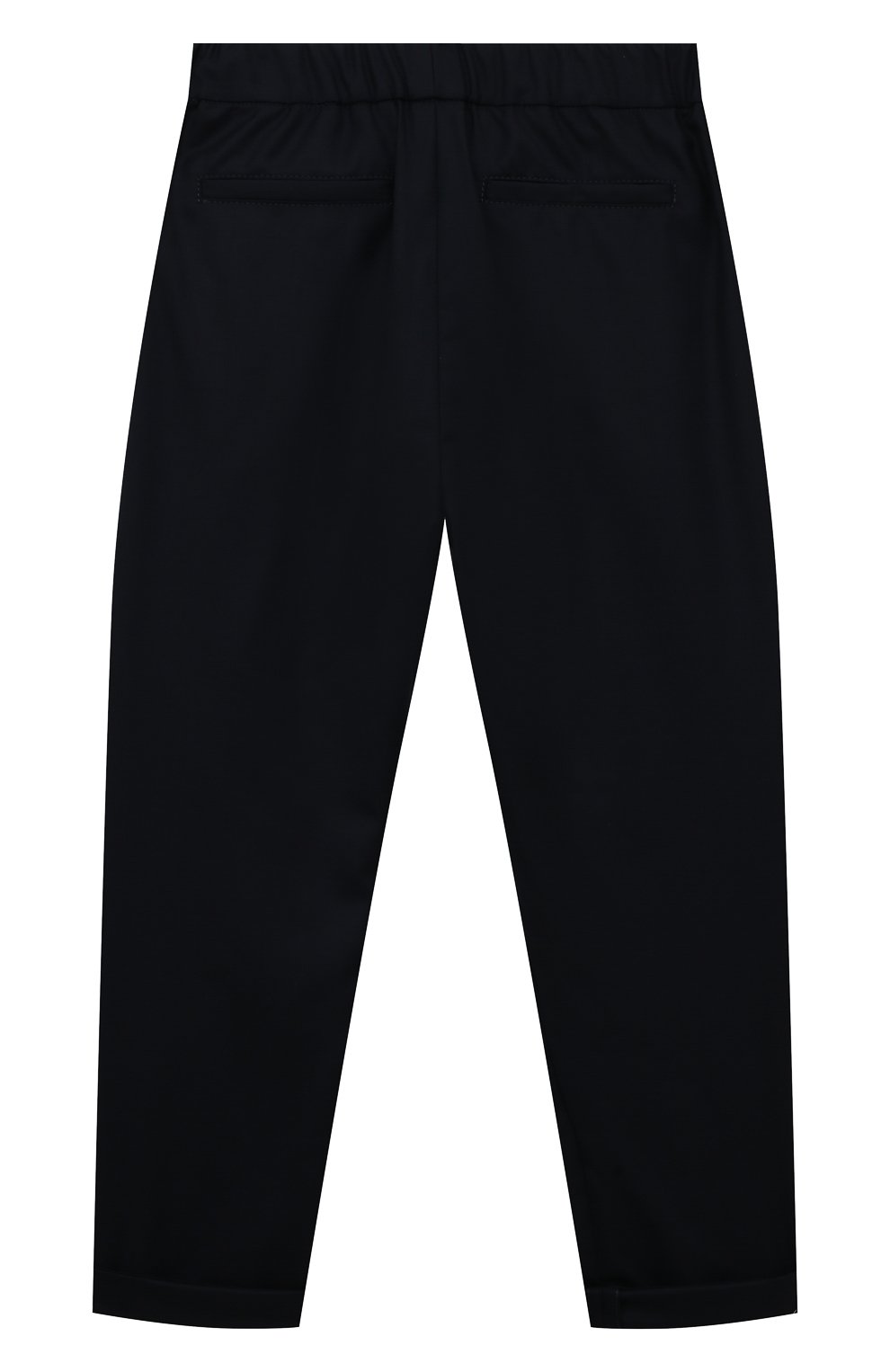 Шерстяные брюки BRUNELLO CUCINELLI темно-синего цвета по цене 49950 руб., арт. BF460S502C, фото 2 Шерстяные брюки BRUNELLO CUCINELLI, арт. BF460S502C, фото 2