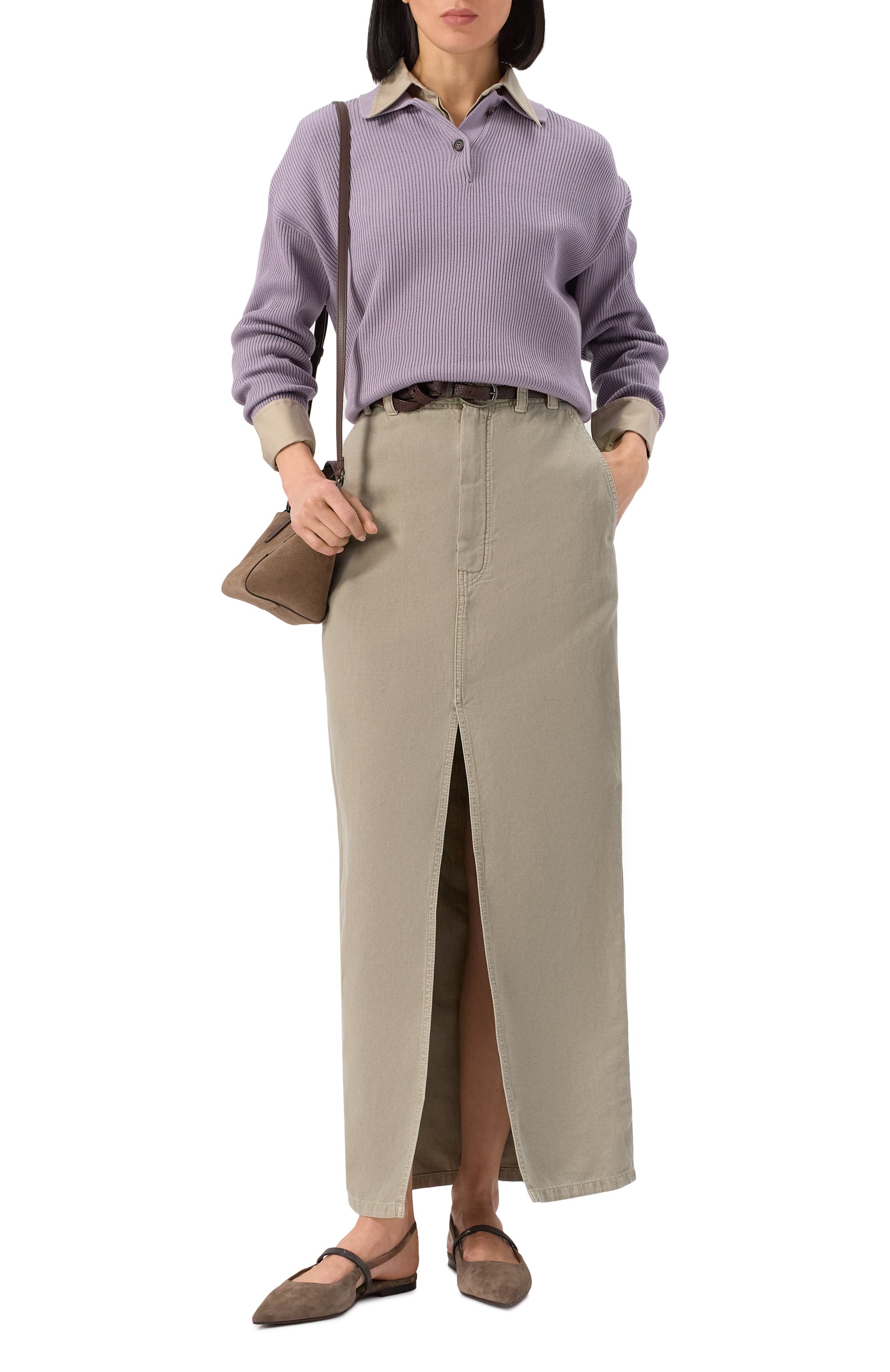 Хлопковое поло BRUNELLO CUCINELLI, арт. M19194705, фото 2