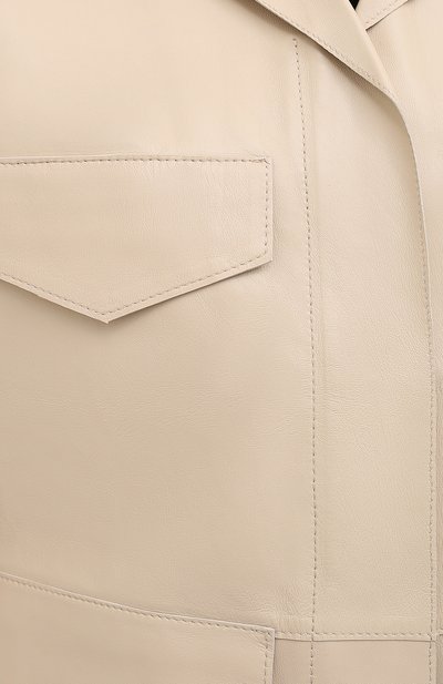 Кожаная куртка TOTEME, арт. AVIGN0N LEATHER JACKET 203-104-702, фото 5