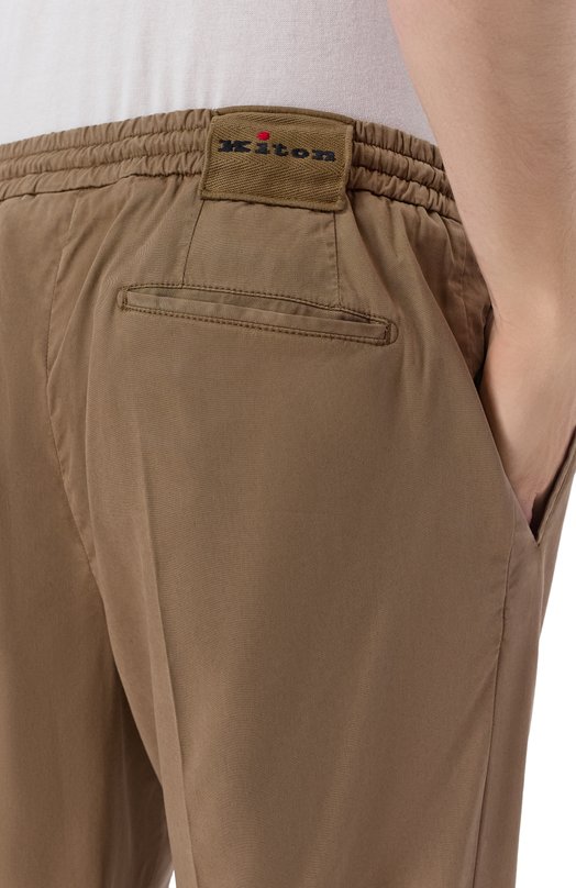 Брюки из лиоцелла Kiton UP1LACRK0609H Коричневый  UP1LACRK0609H Фото 5