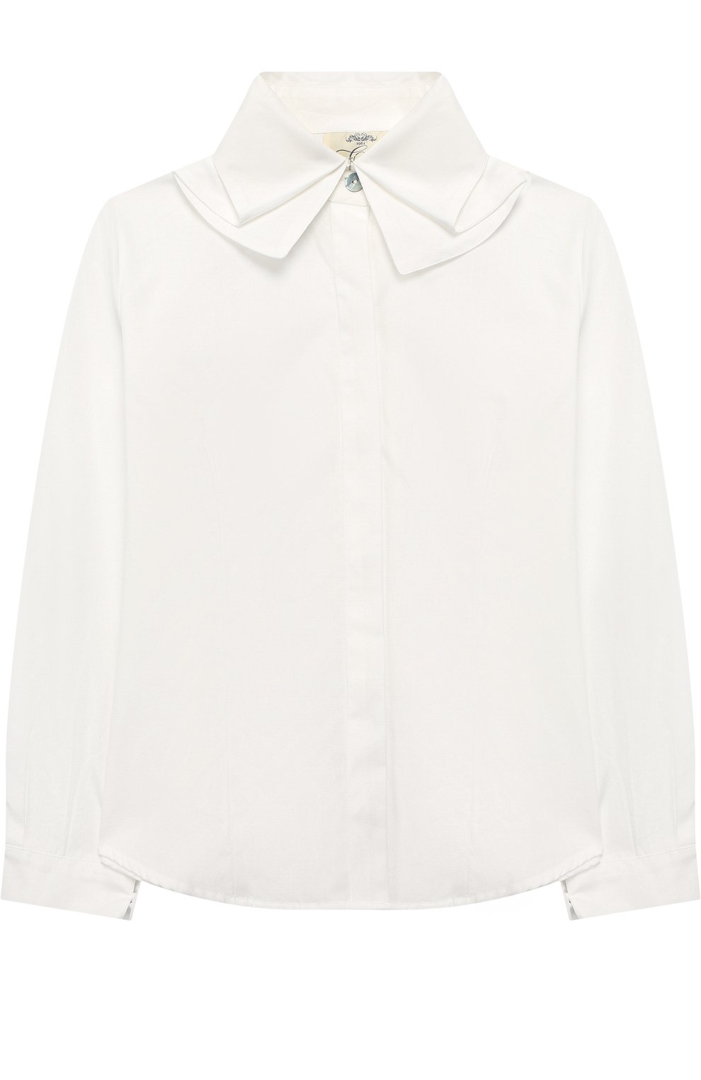 Хлопковая блуза с декоративным воротником CAF, арт. 30-P0/9A-11A, фото 1