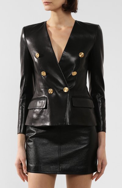 Кожаный жакет ALEXANDRE VAUTHIER, арт. 193LJA1050 0404, фото 3