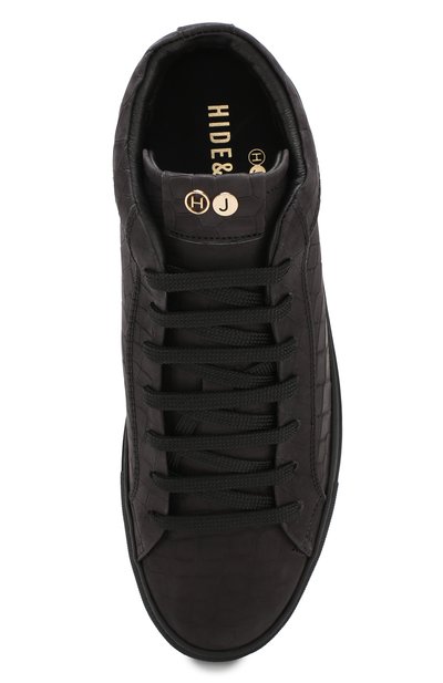 Кожаные кеды HIDE AND JACK, арт. NBKHBLKBLK, фото 5