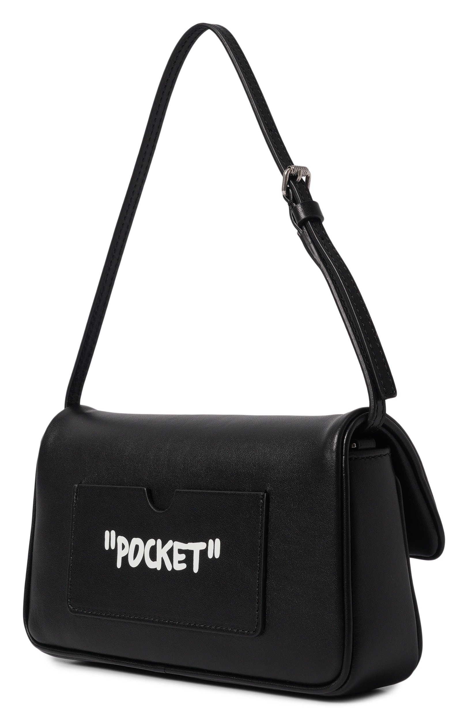 Сумка jitney 0.7 OFF-WHITE черно-белого цвета по цене 79950 руб., арт. 0WWNN14F26LT01, фото 4 Сумка jitney 0.7 OFF-WHITE, арт. 0WWNN14F26LT01, фото 4