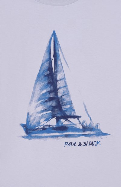 Хлопковая футболка PAUL & SHARK JUNIOR, арт. W0M00H/LAA54/6A-8A, фото 3