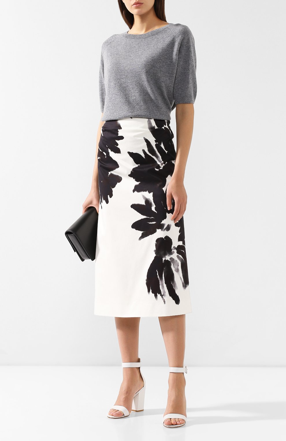 Кашемировый топ DRIES VAN NOTEN серого цвета по цене 44650 руб., арт. 191-11228-7711, фото 2 Кашемировый топ DRIES VAN NOTEN, арт. 191-11228-7711, фото 2