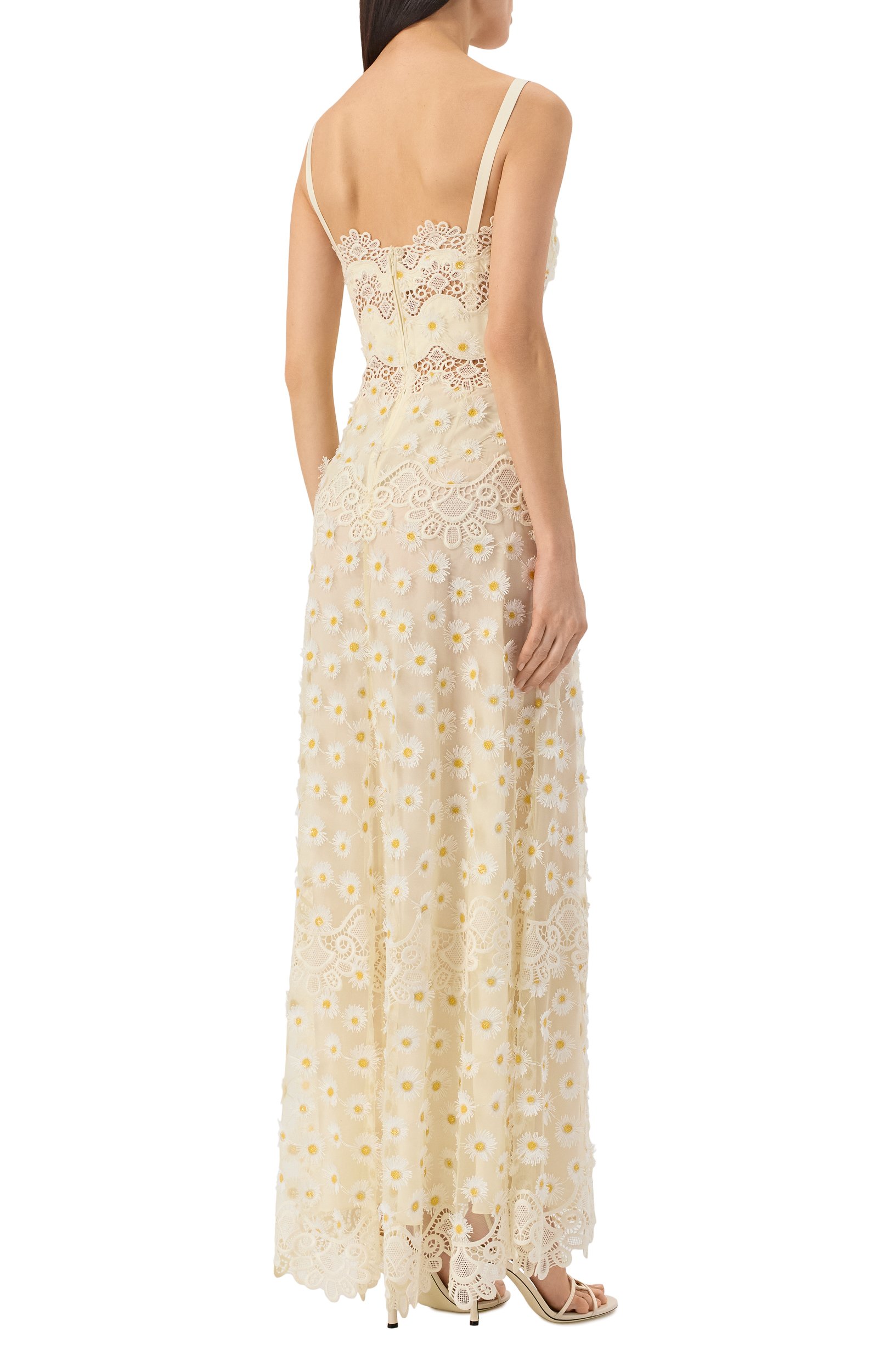 Платье ELIE SAAB кремового цвета по цене 392500 руб., арт. D1128NBC26/TUM02, фото 3 Платье ELIE SAAB, арт. D1128NBC26/TUM02, фото 3