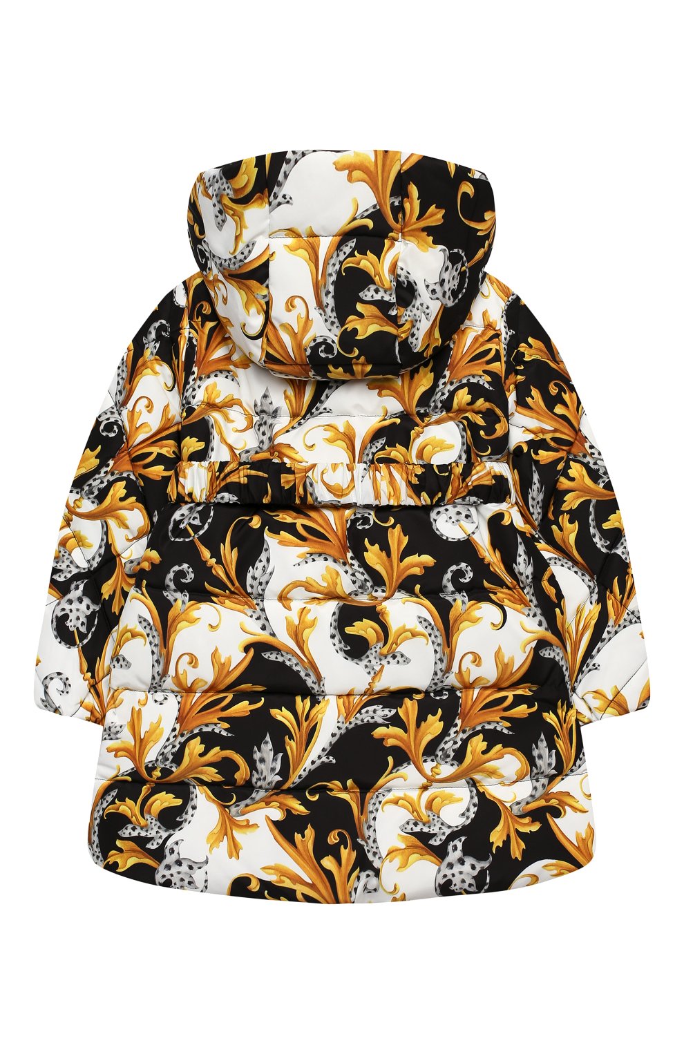 Пуховик VERSACE разноцветного цвета по цене 83450 руб., арт. YC000298/A235745/4A-6A, фото 2 Пуховик VERSACE, арт. YC000298/A235745/4A-6A, фото 2