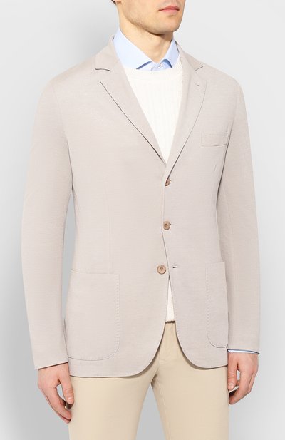 Пиджак из хлопка и шелка LORO PIANA, арт. FAE8388, фото 3