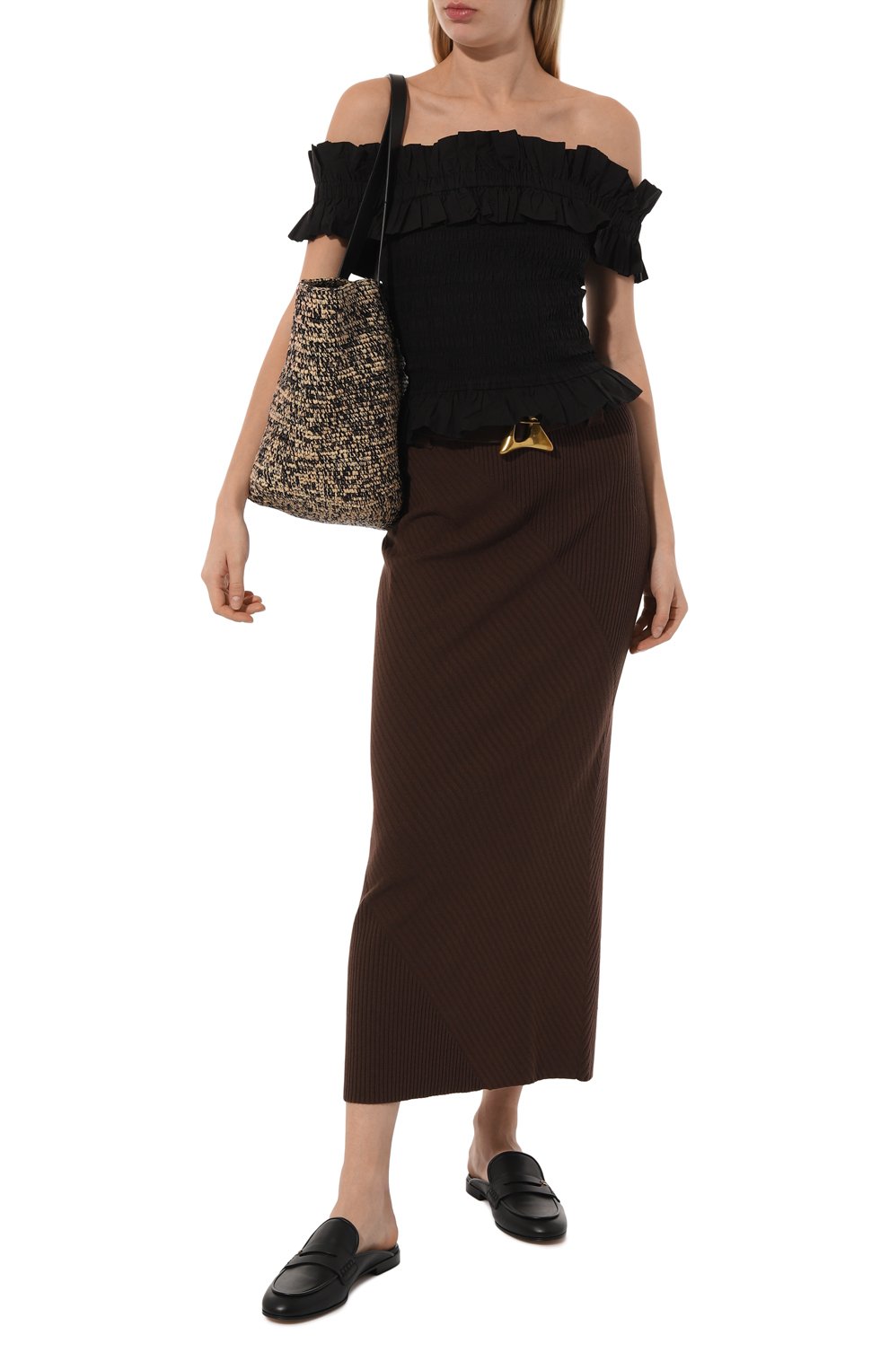 Хлопковый топ GANNI, арт. F7917, фото 2