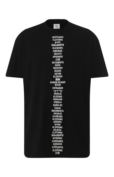 Женская хлопковая футболка VETEMENTS, арт. USS197067/M