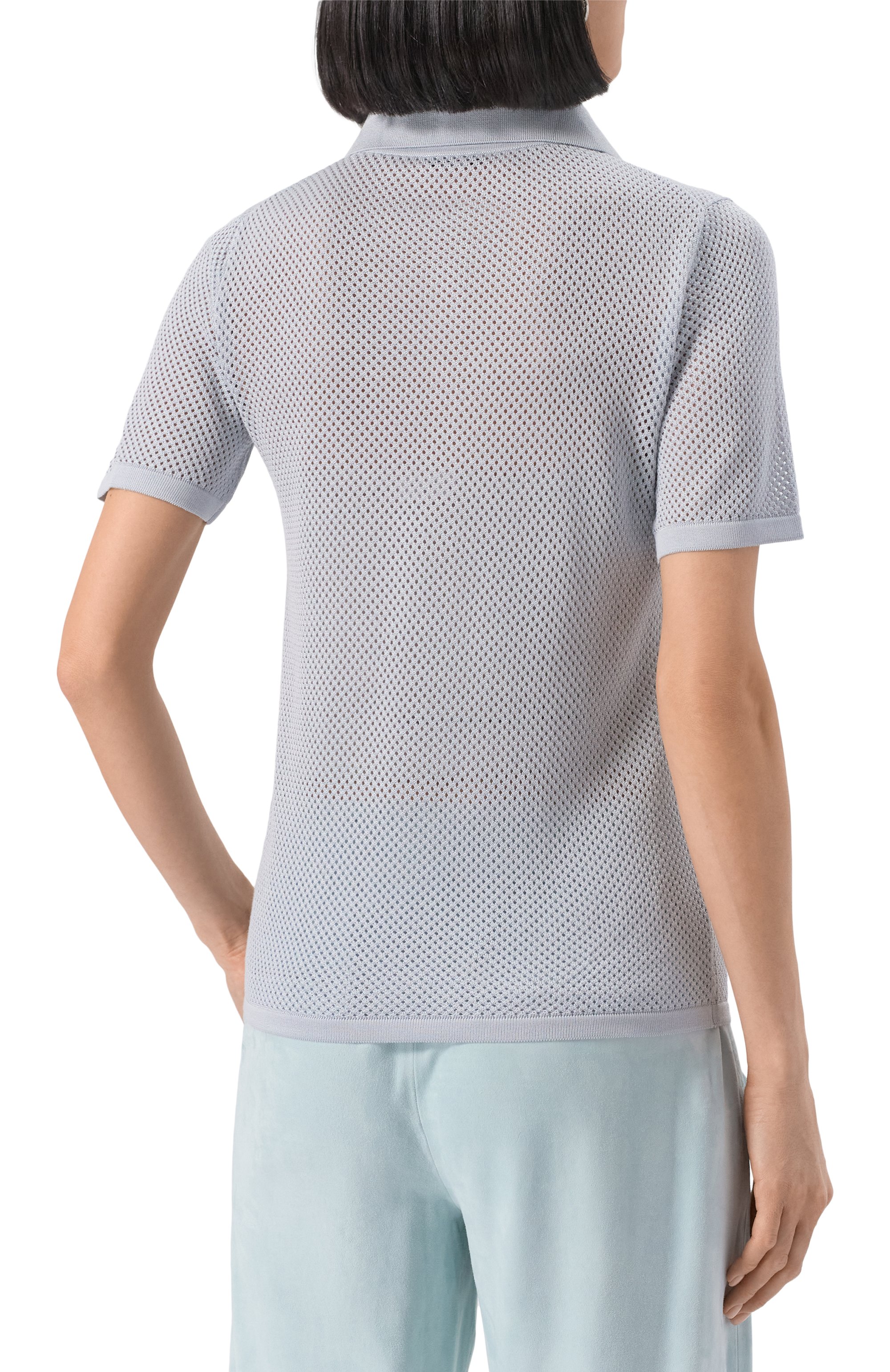 Шелковое поло KITON, арт. D5571406412, фото 4