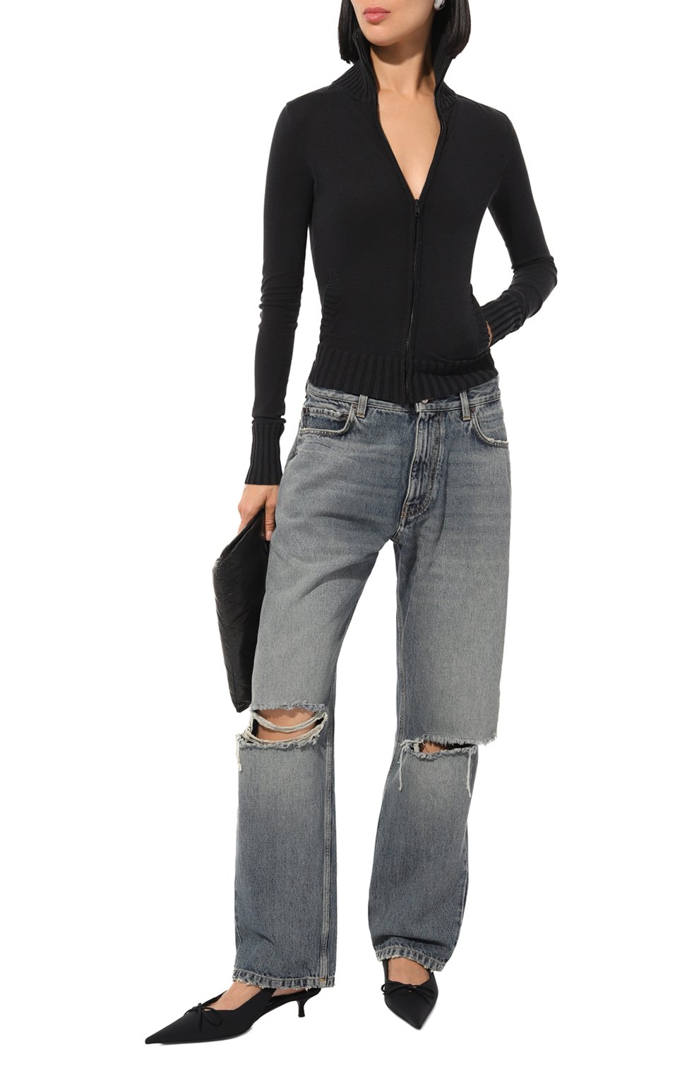 Текстильные туфли knife bow 40 BALENCIAGA, арт. 782551/W2ES0, фото 2