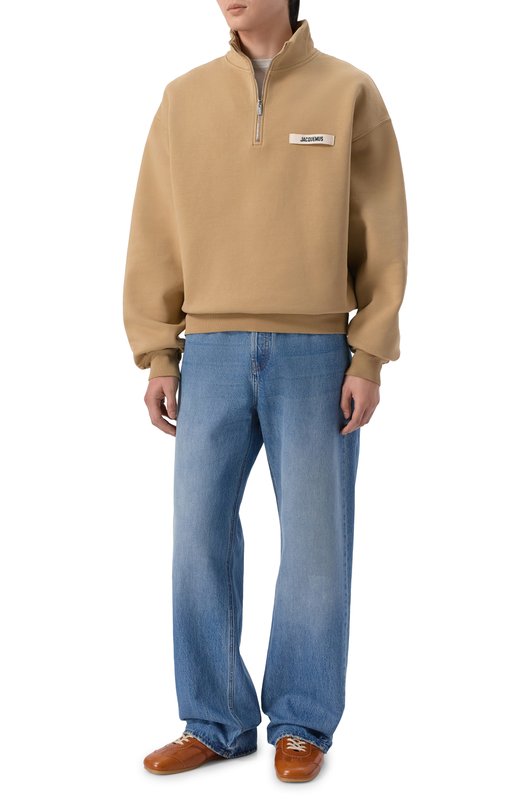 Хлопковый анорак Jacquemus 25ESSM00313/AJ00174 Бежевый  25ESSM00313/AJ00174 Фото 2