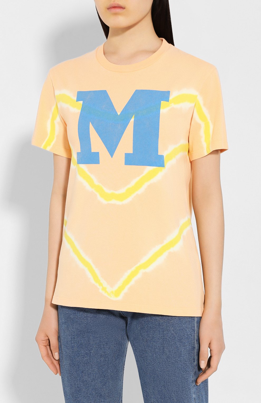 Хлопковая футболка M MISSONI желтого цвета по цене 25800 руб., арт. 2DL00021/2J002B, фото 3 Хлопковая футболка M MISSONI, арт. 2DL00021/2J002B, фото 3