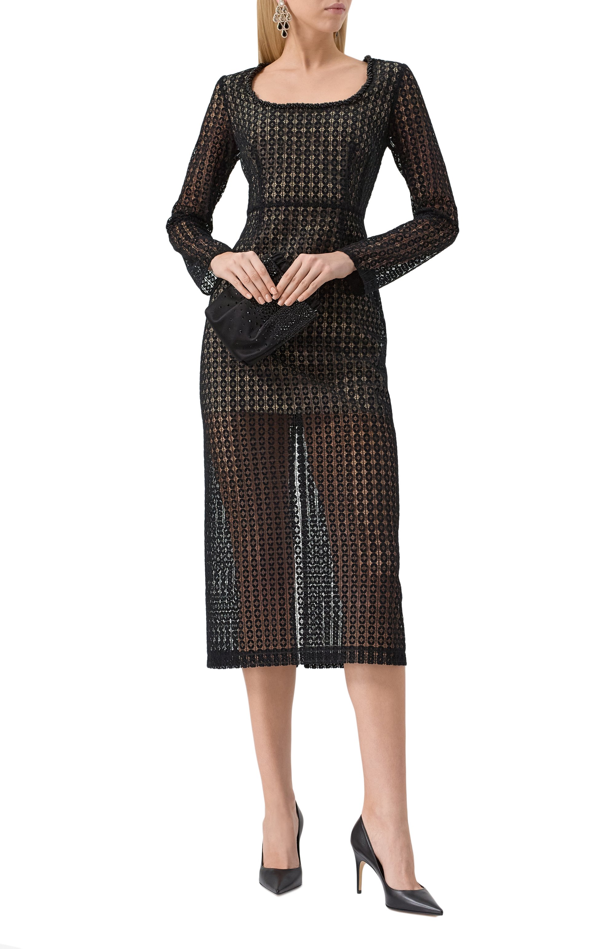 Кожаные туфли SERGIO ROSSI черного цвета по цене 75750 руб., арт. B13071/MNAN07, фото 2 Кожаные туфли SERGIO ROSSI, арт. B13071/MNAN07, фото 2