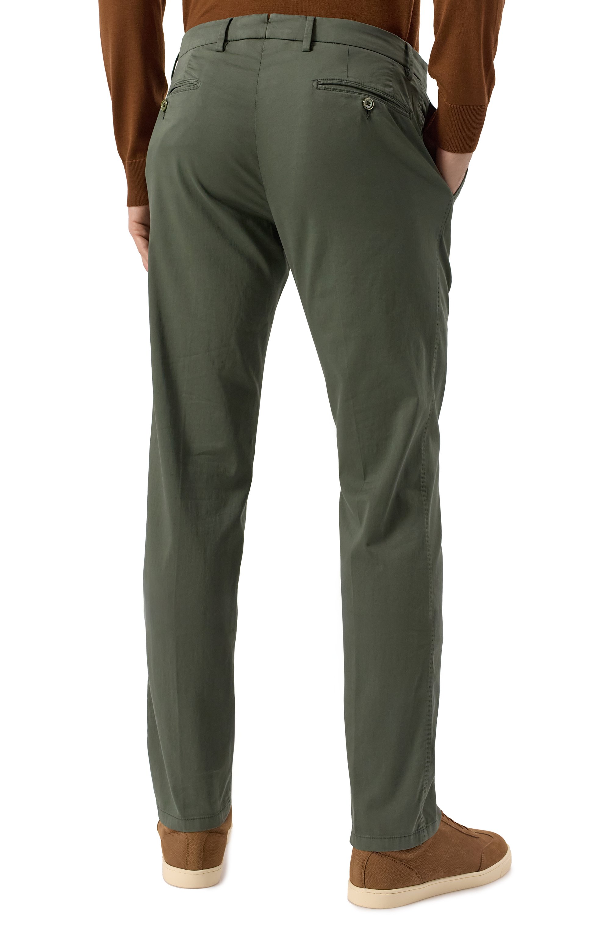 Брюки из хлопка и шелка MARCO PESCAROLO, арт. SLIM80/5100, фото 4