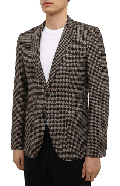 Пиджак из шерсти и хлопка BOSS, арт. 50459987, фото 3