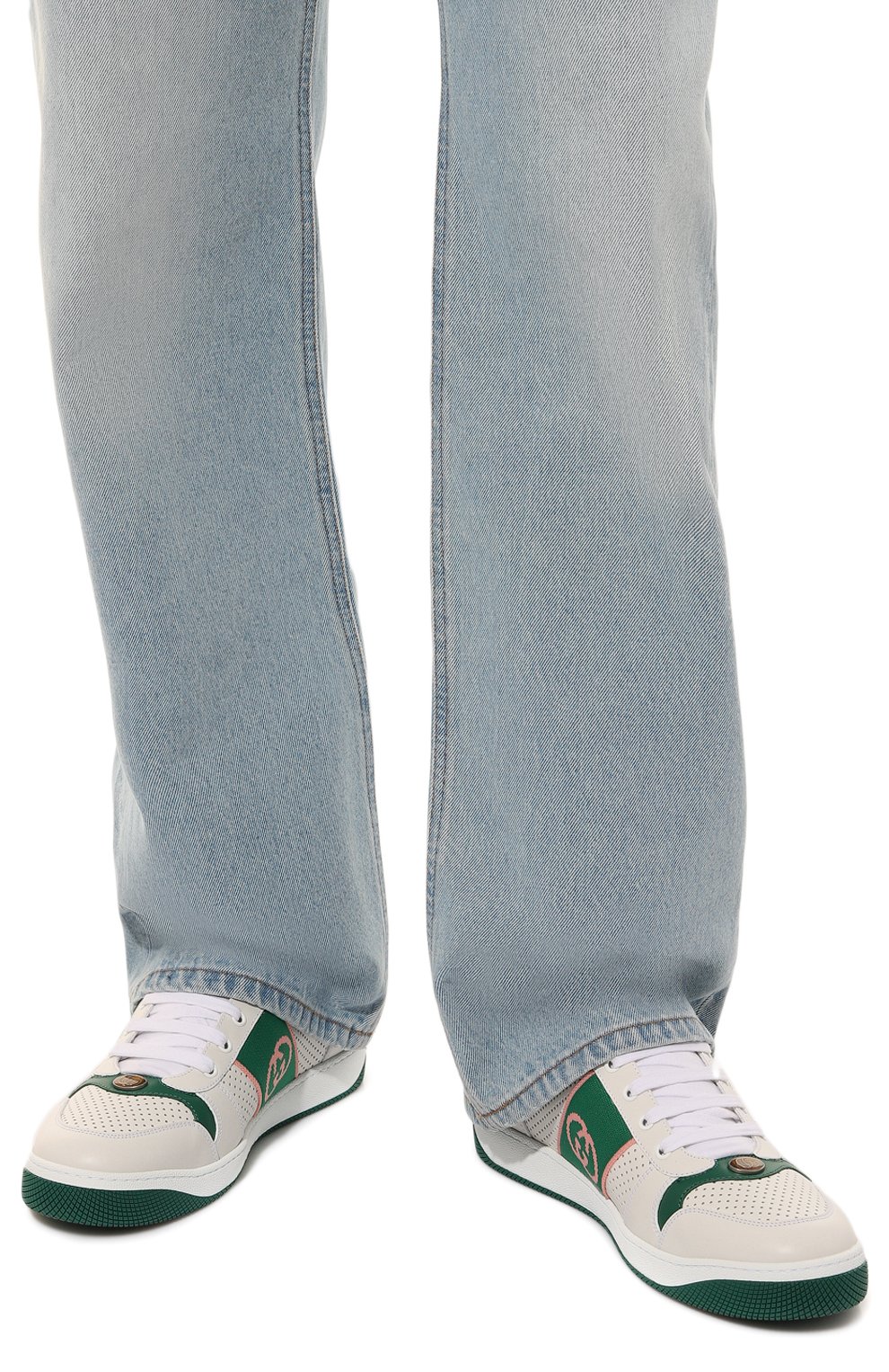 Кожаные кеды screener GUCCI, арт. 765054/AACV8, фото 3