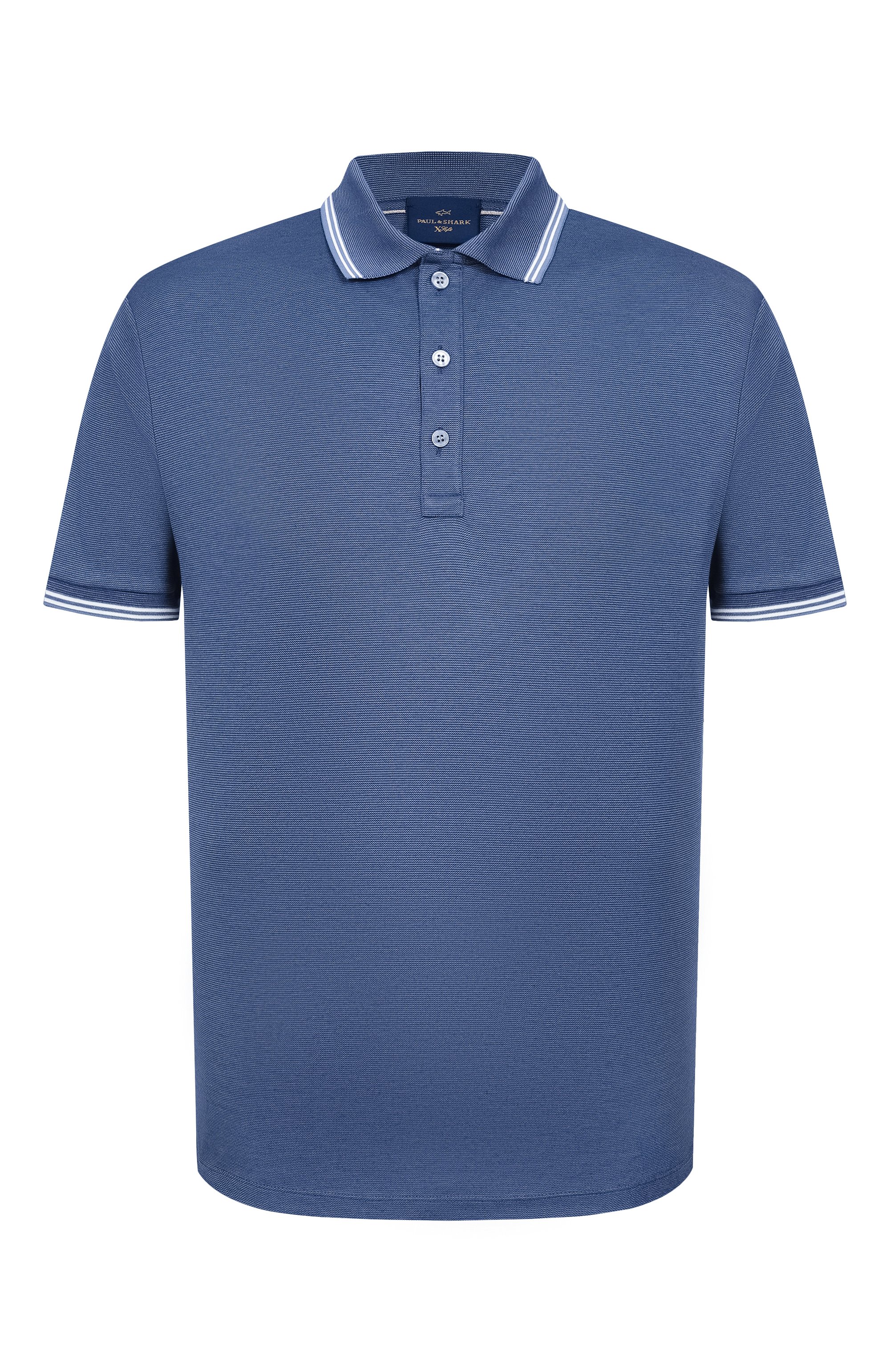 Поло из хлопка и лиоцелла PAUL&SHARK, арт. 26411256_001, фото 1