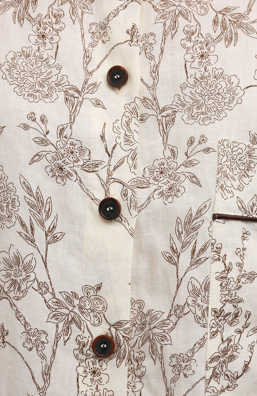 Льняная рубашка ERIKA CAVALLINI кремового цвета по цене 43500 руб., арт. S2/P/P2S010, фото 5 Льняная рубашка ERIKA CAVALLINI, арт. S2/P/P2S010, фото 5