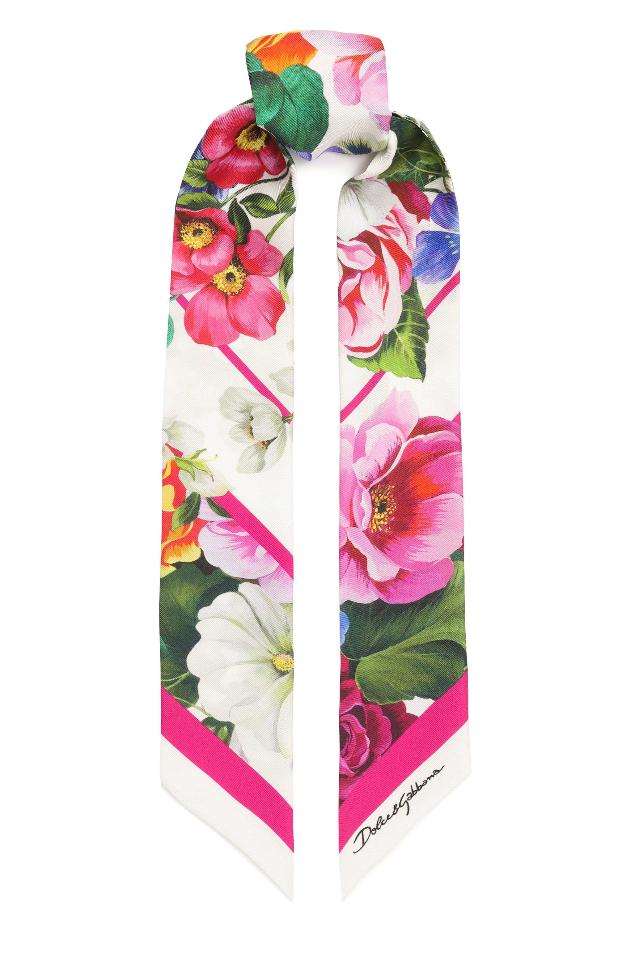 Шелковый шарф-твилли DOLCE & GABBANA, арт. FS215A/GDCWC, фото 1