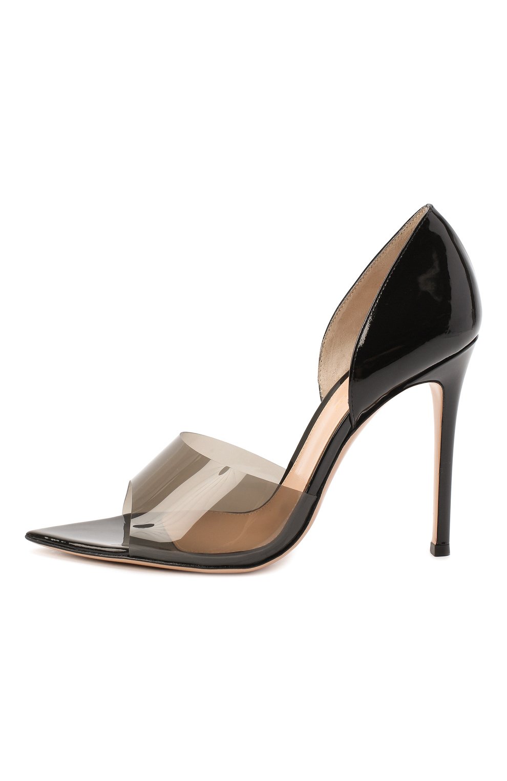 Комбинированные туфли bree 105 GIANVITO ROSSI, арт. G61519.15RIC.GSVFUNE, фото 4