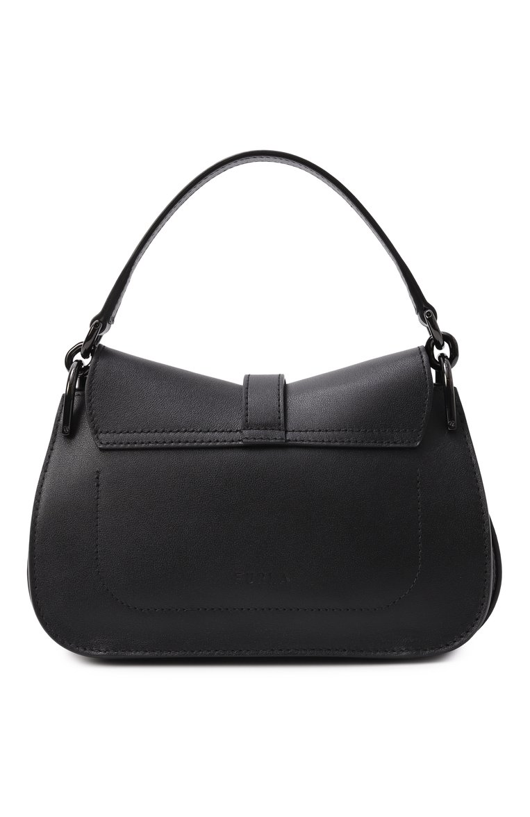 Женская сумка furla flow mini FURLA черного цвета, арт. WB01032/BX2045 | Фото 6 (Материал: Натуральная кожа; Размер: mini; Ремень/цепочка: На ремешке)