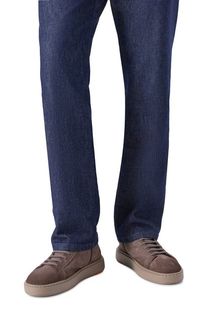 Замшевые кеды cleanic SANTONI, арт. MBCG22141TARKA0L, фото 3