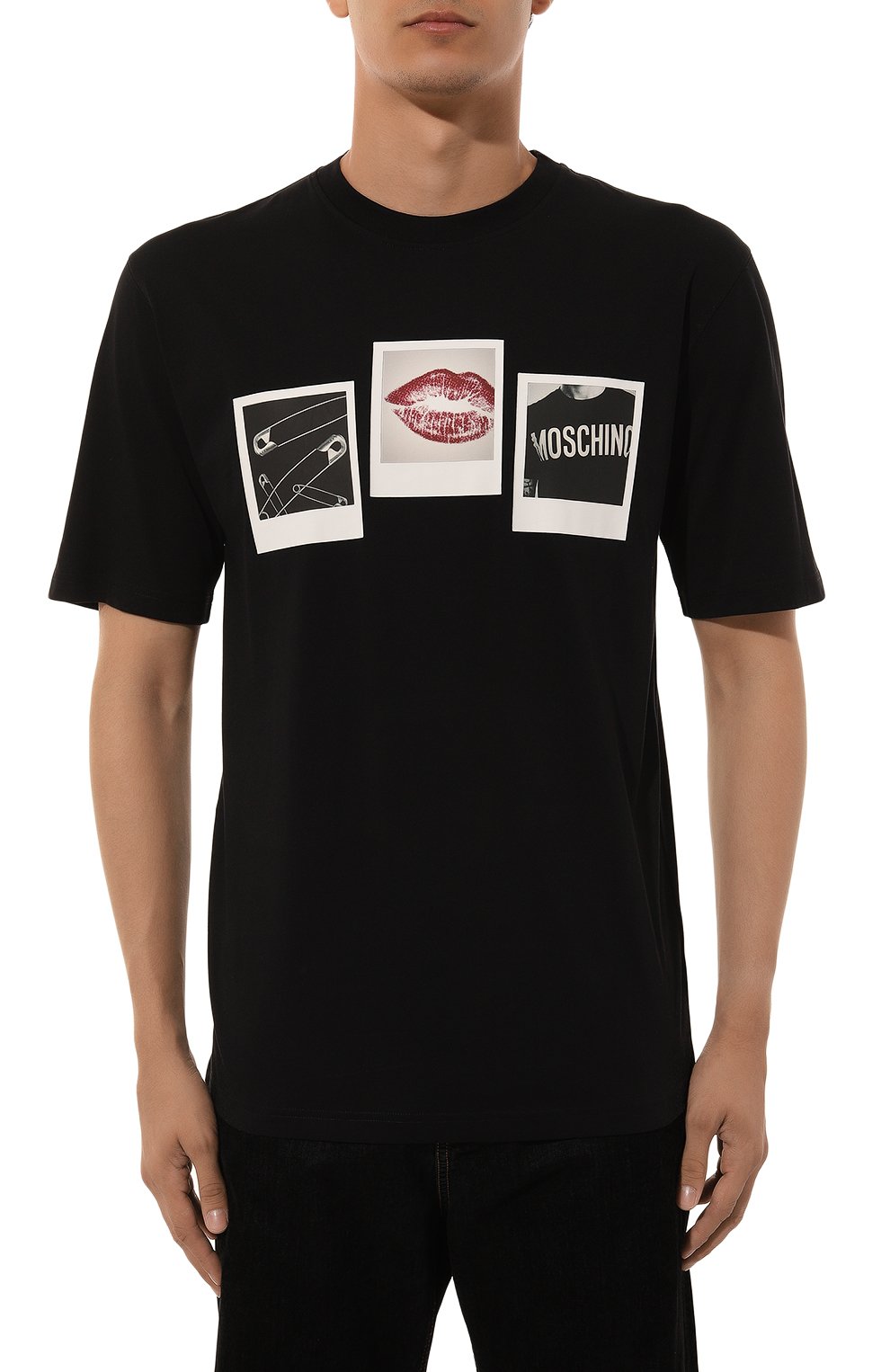 Хлопковая футболка MOSCHINO, арт. A0716/5241, фото 3