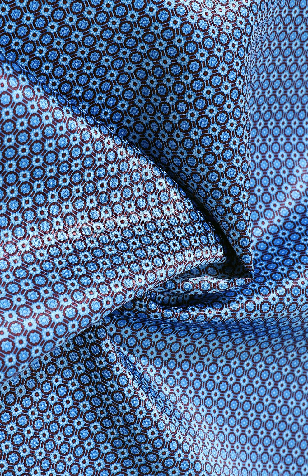 Комплект из галстука и платка STEFANO RICCI голубого цвета по цене 49950 руб., арт. DX/47007, фото 6 Комплект из галстука и платка STEFANO RICCI, арт. DX/47007, фото 6